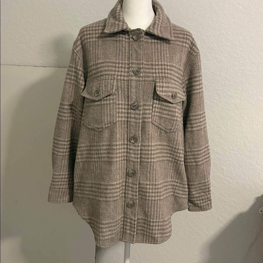 Joie Jacket Oversized Tan shacket Size Small